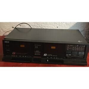 Akai HX-A351W Stereo Double Cassette Deck Dolby System – Tested Working